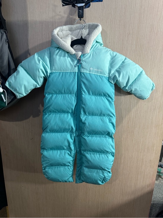 Columbia Other - Infant Columbia Aqua Blue Insulated One-Piece Sherpa Lined Snow Suit 6-12 Months